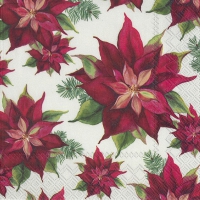 Servietten 33x33 cm - POINSETTIA LINEN Servietten 33x33 cm - POINSETTIA LINEN