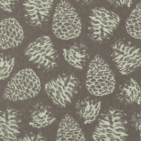 Servietten 33x33 cm - MAGIC PINE brown
