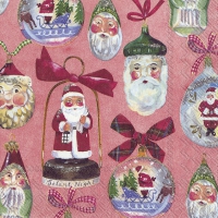 Servietten 33x33 cm - CHRISTMAS DECORATION red