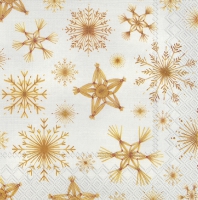 Servietten 33x33 cm - STRAW STARS linen