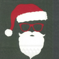 Servietten 33x33 cm - COOL SANTA green