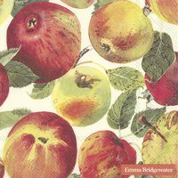 Servietten 33x33 cm - APPLES cream