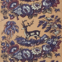 Servietten 33x33 cm - HIGHLAND SCENE (V&A) brown