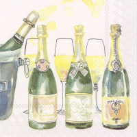 Servietten 33x33 cm - CHAMPAGNE PARTY light rose