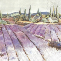 Servietten 33x33 cm - CAMPO DI LAVANDA