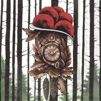 Servietten 33x33 cm - SCHWARZWÄLDER KUCKUCKSUHR