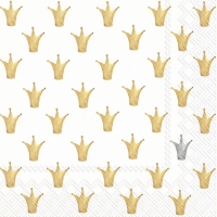 Servietten 33x33 cm - LITTLE CROWNS