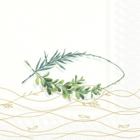 Servietten 33x33 cm - BELIEVE gold