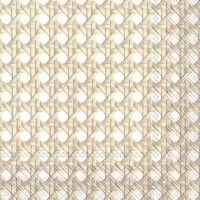 Servietten 33x33 cm - GEFLECHT white