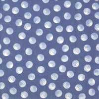 Servietten 33x33 cm - PIGGY DOTS blue