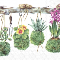 Servietten 33x33 cm - MARTINA white