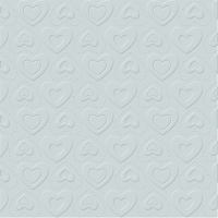 Servietten 33x33 cm - CARINO UNI silver