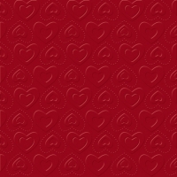 Servietten 33x33 cm - CARINO UNI dark red