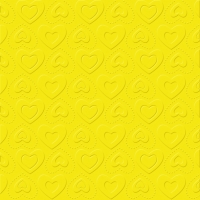 Servietten 33x33 cm - CARINO UNI yellow
