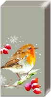 Taschentücher - WINTER ROBIN linen
