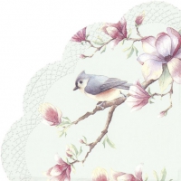 Servietten - Rund - SPRING MELODY light blue Servietten - Rund - SPRING MELODY light blue