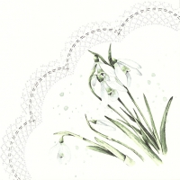 Servietten - Rund - SPRING GREETINGS