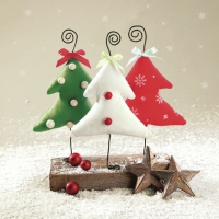 Servietten 33x33 cm - Handmade Christmas Trees