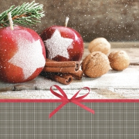 Servietten 33x33 cm - Apples with Cinnamon and Nuts