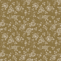 Servietten 33x33 cm - Little Roses Gold