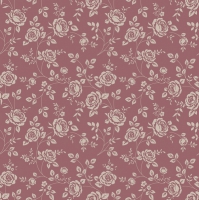 Servietten 33x33 cm - Little Roses Marsala