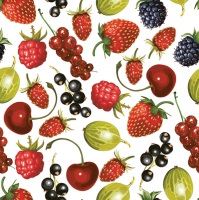 Servietten 33x33 cm - Summer Fruits Allover