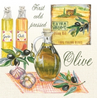Servietten 33x33 cm - Aromatic Olive Oils