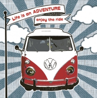 Servietten 33x33 cm - Enjoy Hippie Ride