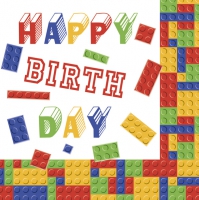 Servietten 33x33 cm - Lego Birthday