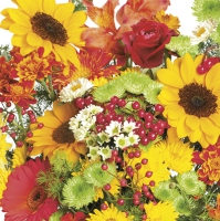 Servietten 33x33 cm - Rich Autumn Bouquet