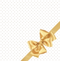 Servietten 33x33 cm - Golden Bow Elegance
