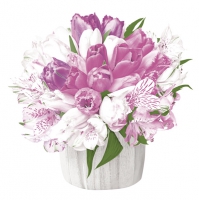 Servietten 33x33 cm - Pastel Bouquet