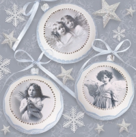 Servietten 33x33 cm - Old Vintage Xmas Baubles
