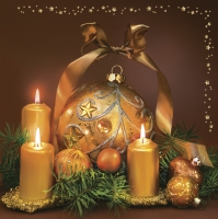 Servietten 33x33 cm - Golden Style Composition