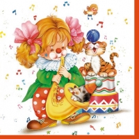 Servietten 33x33 cm - Funny Clown