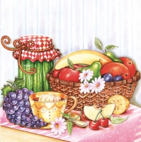 Servietten 33x33 cm - Preserves with Pickles