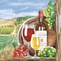 Servietten 33x33 cm - Tuscany Wineyard