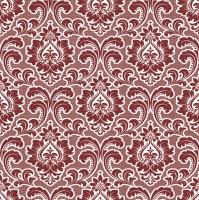 Servietten 33x33 cm - Wallpaper Pattern Claret