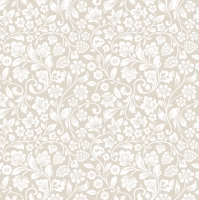 Servietten 33x33 cm - Romantic Meadow Beige