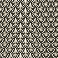 Servietten 33x33 cm - Art Deco Pattern Black and Gold