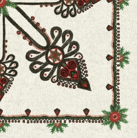 Servietten 33x33 cm - Parzenica Pattern