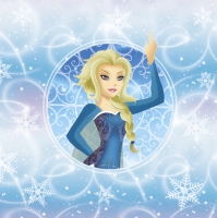 Servietten 33x33 cm - Frozen Girl