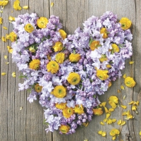 Servietten 33x33 cm - Flowers and Love Power Servietten 33x33 cm - Flowers and Love Power