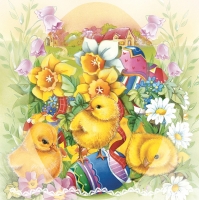 Servietten 33x33 cm - Osterkücken