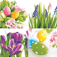 Servietten 33x33 cm - Pastel Easter Collage