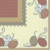 Tissue Servietten 33x33 cm - ANDY - hellbraun