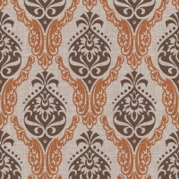 Linclass Servietten 40x40 cm - DORIS zimt-braun