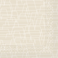 Tissue Servietten 33x33 cm - Tarik  (hellgrau)