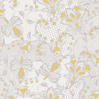 Linclass Servietten 40x40 cm - Dion (grau/gelb) Linclass Servietten 40x40 cm - Dion (grau/gelb)