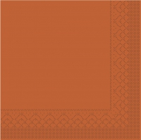 Tissue Servietten 33x33 cm - TERRAKOTTA   